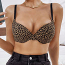 5 piezas sujetadores estampado de leopardo comodos y de soporte para uso diario, colores surtidos