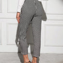Clasi pantalones unicolor bajo con abertura