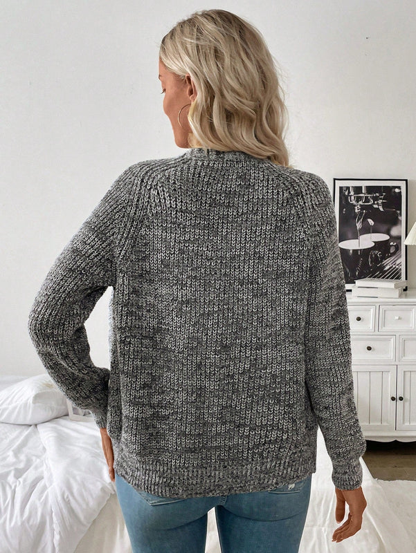 Frenchy chaqueta de punto grueso informal para mujer, otono/invierno