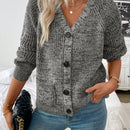 Frenchy chaqueta de punto grueso informal para mujer, otono/invierno
