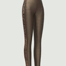 Prive leggings deportivos informales, sin costuras, de cintura alta, con parches brillantes, para mujeres para hacer ejercicio y estar en forma