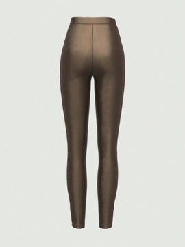 Prive leggings deportivos informales, sin costuras, de cintura alta, con parches brillantes, para mujeres para hacer ejercicio y estar en forma