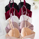 Conjunto de 5 piezas de sujetadores minimalistas de unicolor para mujer
