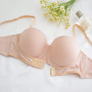 Conjunto de 5 piezas de sujetadores minimalistas de unicolor para mujer