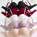 Conjunto de 5 piezas de sujetadores minimalistas de unicolor para mujer