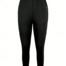 Pantalones pitillo de unicolor minimalistas para mujer para el otono