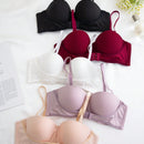 Conjunto de 5 piezas de sujetadores minimalistas de unicolor para mujer