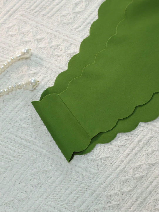 Set de 10 bragas triangulares de mujer con borde ondulado, sexy y comodas, con estampado