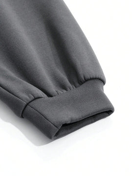 Dazy sudadera con capucha corta de unicolor informal para mujer, de manga larga, para otono/invierno