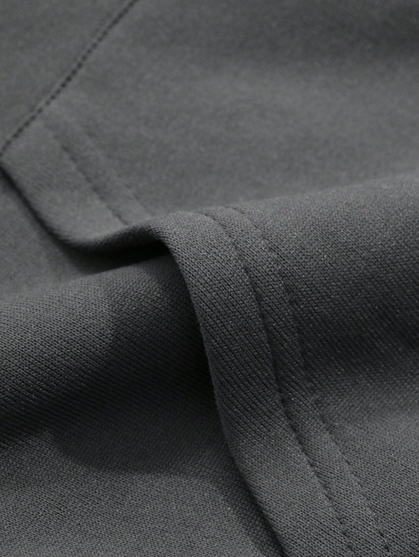 Dazy sudadera con capucha corta de unicolor informal para mujer, de manga larga, para otono/invierno