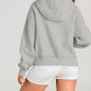 Sudaderas con media cremallera para mujer, sudaderas con capucha cropped, sudaderas de forro polar