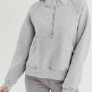 Sudaderas con media cremallera para mujer, sudaderas con capucha cropped, sudaderas de forro polar
