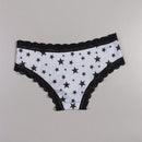 Dircho 6 piezas mujer braguitas goticas sexy y bonitas con estampado todo sobre de rosas, calaveras y esqueletos, de encaje - suave, sin costuras y elastico - lujoso confort para la coleccion de lenceria femenina