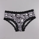 Dircho 10 piezas de bikinis de estilo gotico bajo para mujeres - encaje con contraste, estampados de calaveras, ojos y estrellas de halloween, comodos pantalones tipo hipster - lenceria y ropa interior de halloween - comoda, estilos surtidos, idea de