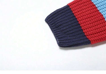 Chaqueta de punto con botones de estilo casual, colorida y con letra, chaqueta de punto de moda, ropa urbana de tendencia