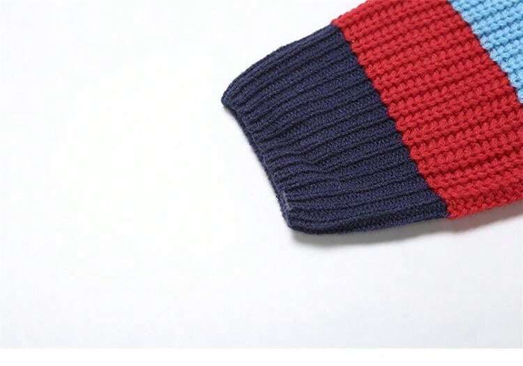 Chaqueta de punto con botones de estilo casual, colorida y con letra, chaqueta de punto de moda, ropa urbana de tendencia