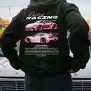 Camiseta informal con estampado, sudadera suelta con capucha, regalo para entusiastas de los autos, camiseta a juego con tematica de autos