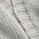 Dazy cardigan casual de manga larga de unicolor con diseno calado para mujer