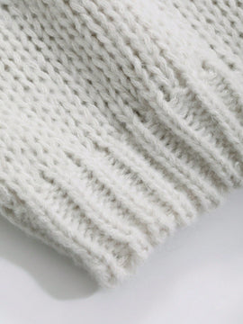 Dazy cardigan de punto de manga larga con diseno hueco, de unicolor y versatil para mujer
