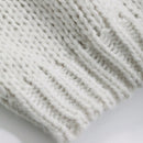 Dazy cardigan casual de manga larga de unicolor con diseno calado para mujer
