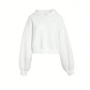 Dazy sudadera casual de cuello redondo clasica de felpa para mujer