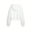 Dazy sudadera casual de cuello redondo clasica de felpa para mujer
