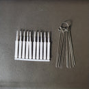 Juego de 2 herramientas multiusos para limpiar cabezales de ducha, cepillo para limpieza de orificios pequeños y accesorios funcionales para espacios estrechos