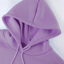 Essnce sudadera con capucha informal con cordon y estampa de letras, talla grande, para otono/invierno