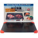 Tabla mágica para descongelar carne rápidamente - Bandeja de aluminio con bordes de silicón, descongelador eficiente de carne congelada para cocina, ideal para descongelar carne de forma rápida y fácil, dispositivo para descongelar carne