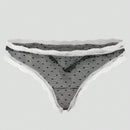 1 pieza tanga sexy de encaje y malla para mujer