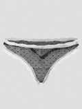 1 pieza tanga sexy de encaje y malla para mujer