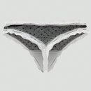 1 pieza tanga sexy de encaje y malla para mujer