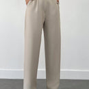 Pantalones de mujer con detalles de costura de talle alto