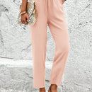 Lune pantalones elegantes de talle alto y largo con estampado de leopardo vintage, de uso casual y para la oficina, con tobillo entallado