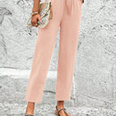 Lune pantalones elegantes de talle alto y largo con estampado de leopardo vintage, de uso casual y para la oficina, con tobillo entallado