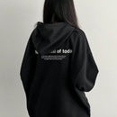 Dazy sudadera con capucha estampada simple para mujeres