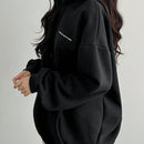 Dazy sudadera con capucha estampada simple para mujeres