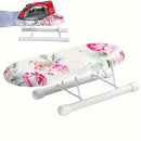 Tablero de planchado portátil sin mangas con estampado floral - Tablero de planchado compacto y ligero de mano con mango ergonómico, 11x3,9x3,1 pulgadas para ropa, camisas, pantalones - Electrodoméstico esencial de cocina, tablero de planchado de cocina