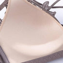 Nuevo sujetador inalambrico gris para mujer con escote cruzado y efecto push up