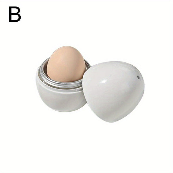 Cocedor de Huevos Rápido y Fácil para Microondas - Cuela 1-4 Huevos en 5 Minutos, Opciones de Cocer Duros o Blandos, Utensilio de Cocina Duradero de PP+Metal