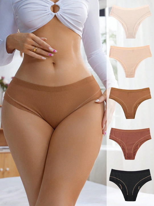 Calzones de mujer con costillas sencillos y comodos