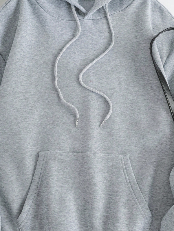 Ezwear sudadera con capucha de felpa con estampado de leopardo y estrella, otono/invierno