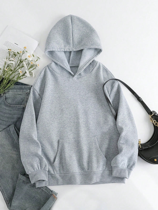 Ezwear sudadera con capucha de mujer con estampado de leopardo y estrella, hombros caidos, otono/invierno