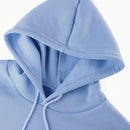 Essnce sudadera con capucha informal con cordon y estampa de letras, talla grande, para otono/invierno