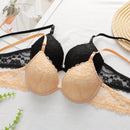 2 piezas de sujetadores con aros de encaje floral rojo/albaricoque con efecto push-up para mujer, ropa interior femenina con cierre trasero para busto/pecho pequeno, lenceria sexy y de unicolor para pechos pequenos, sosten de apoyo con tirantes
