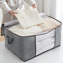 1pc Bolsa de Almacenamiento Extra Grande Plegable, Organizador de Mantas y Ropa de Cama, Cubo de Embalaje para Edredones y Ropa, Regalo de Navidad/Halloween