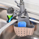 Cesta colgante de fregadero de doble capa y rejilla de drenaje - Plástico resistente, diseño que ahorra espacio con múltiples compartimentos para platos, tazas, utensilios - Organizador de fregadero de cocina, rejilla de drenaje sobre el fregadero