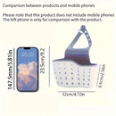 Cesta colgante de fregadero de doble capa y rejilla de drenaje - Plástico resistente, diseño que ahorra espacio con múltiples compartimentos para platos, tazas, utensilios - Organizador de fregadero de cocina, rejilla de drenaje sobre el fregadero