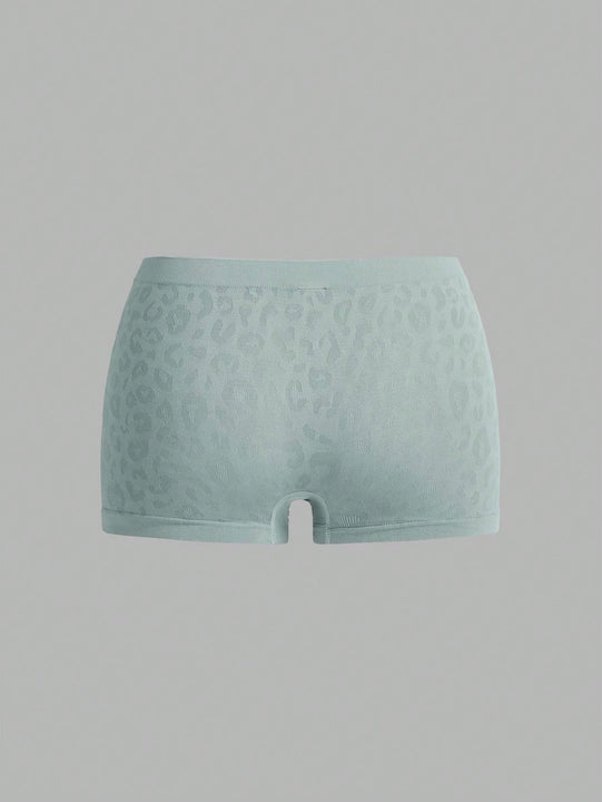 5 piezas de bragas sin costuras para mujer con estampado de leopardo