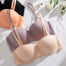 4 piezas sujetadores con armazon sin costuras de unicolor con tirantes ajustables y desmontables para mujeres